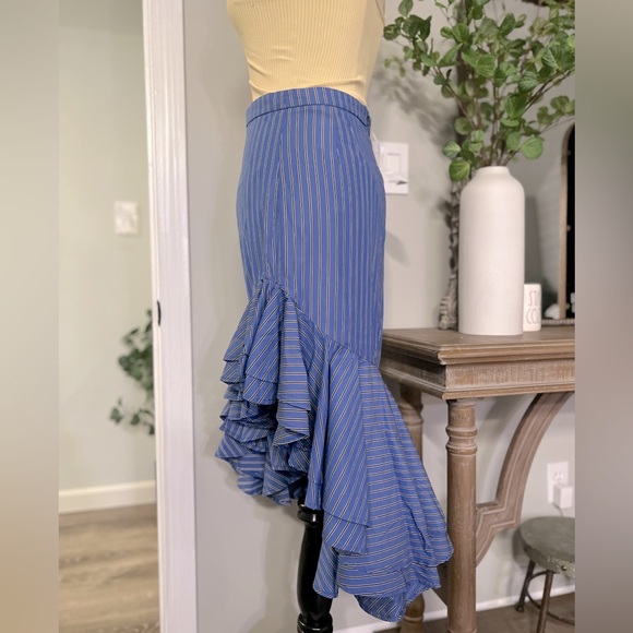 Maggie Marilyn I just want to be free strip high low asymmetric ruffle skirt - Picture 3 of 10
